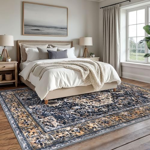 KOZYFLY Boho Area Rug 8x10 Ft Thin Rugs - Image 2