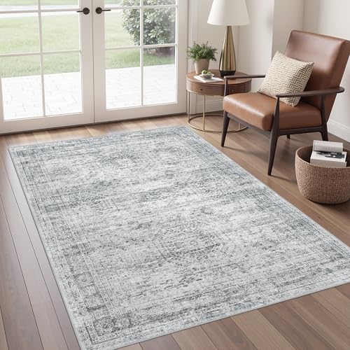 3x5 Rug for Entryway, Washable Area Rug by Restydon