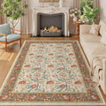 DUKINO 5x7 Area Rugs, Vintage Floral Washable Rug by DUKINO