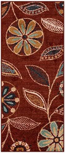 Maples Rugs Reggie Bohemian Floral Print Runner Rug by MaplesRugs