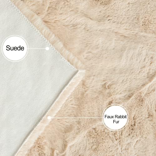ORINOVA Round Rugs 8ft Shag Washable Fluffy Area Rugs - Image 4