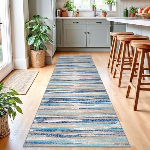 Lansny Abstract 2.6x10 Runner Rug Washable Runners - Image 3