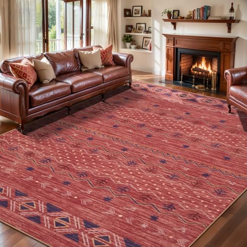 SERISSA 6x9 Washable Non-Slip Boho Area Rug by SERISSAHomeDecorCollection