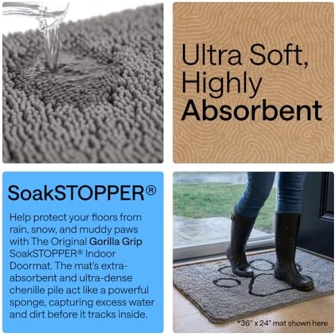 GORILLA GRIP SoakSTOPPER Indoor Door Mat - Image 4
