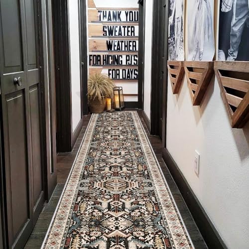 Washable Hallway Runner Rug 2x10: Non-Slip Kitchen Entryway Rugs Indoor Soft - Image 3