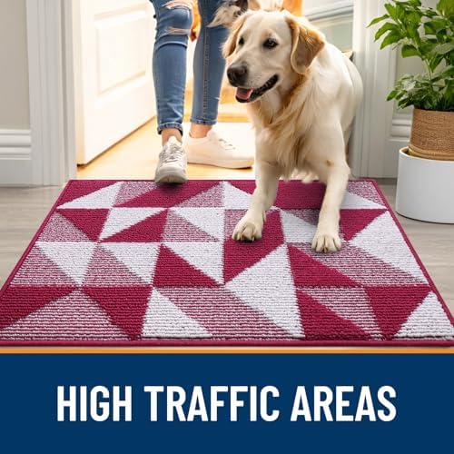 OLANLY Door Mat Indoor Entrance Washable 32x20, Odor-Free Low-Profile Front - Image 5