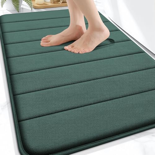 OLANLY Memory Foam Bath Mat 34x21, Super Soft and Absorbent Bathroom Rugs by OLANLY