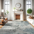 Washable Abstract 8X10 Rug: Non-Slip Area Rugs by RUUGME