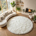 ONASAR Cream White Round Rugs 7ft by ONASAR