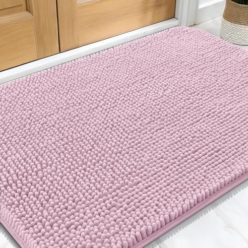 OLANLY Dog Door Mat for Muddy Paws 34x21, Super Absorbent Chenille Mud Mat by OLANLY