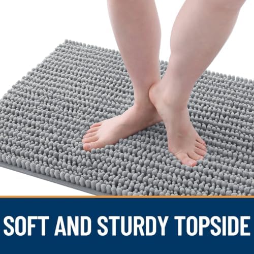 OLANLY Dog Door Mat for Muddy Paws 40x32, Ultra-Absorbent Chenille Mud Mat - Image 3