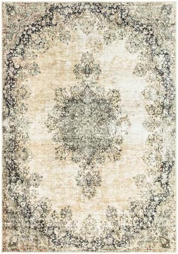 Keen Home Design Vintage Washable Entryway Rug, Non-Slip Low Pile - Image 3