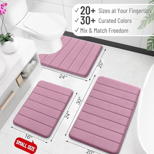OLANLY Memory Foam Long Bathroom Rugs Runner 47x24, Super Soft Absorbent - Image 2