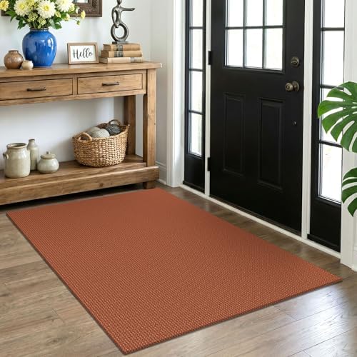 EARTHALL Woven Area Rug 4x5 Ft Washable Rugs by EARTHALL