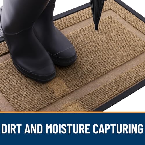 OLANLY Front Door Mat Outside 59x40, All-Season Heavy-Duty Rubber Doormat - Image 5