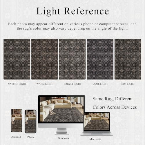 Schweek 2x6 Runner Rugs Washable Non Slip Rugs - Image 6