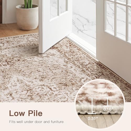 Lofus 2x8 Runner Rug for Hallways, Washable Kitchen Rugs, Non-Slip Rugs for - Image 4