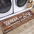 KOZYFLY Laundry Room Rug Runner 20"x48" Non Slip Kitchen Rugs Washable Laundry by KOZYFLY