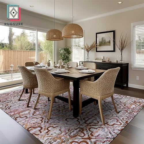 RUGSURE Washable Area Rugs, Pet & Child Friendly, Vibrant Colors Rugs - Image 4