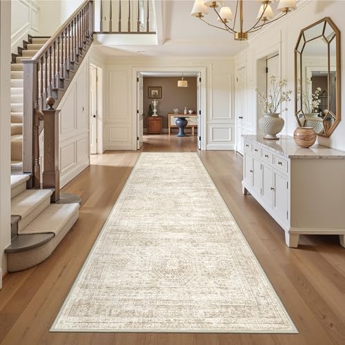 3x12 Runner Rug Non Slip, Washable Hallway Runner Rug by Restydon