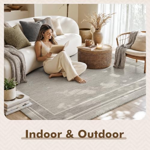 MontVoo-Outdoor Rug-Patio Rug 5x7 ft Polypropylene Indoor Outdoor Rugs Outdoor - Image 3