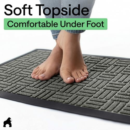 GORILLA GRIP WeatherMAX Door Mat, Indoor Outdoor Use - Image 7