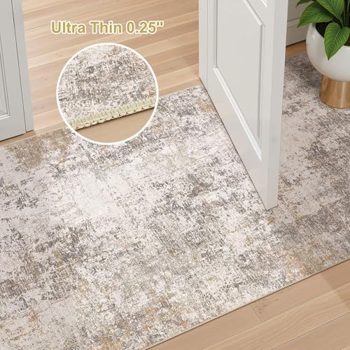 3x5 Runner Rug, Abstract Washable Hallway Rugs - Image 7