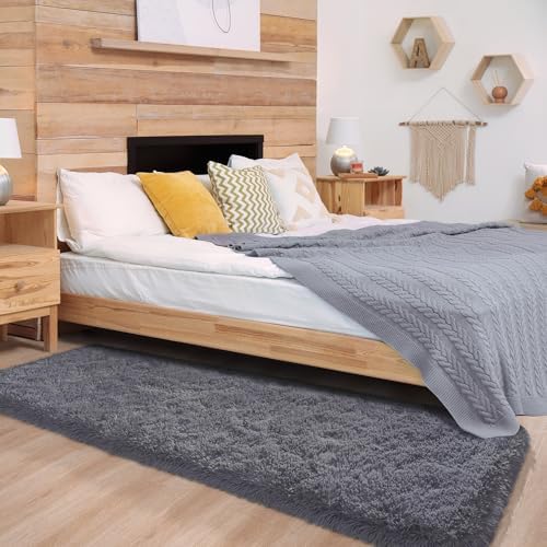 Chicrug Soft Runner Rugs for Bedroom Living Room Plush Fluffy Rug 2x10 - Image 4