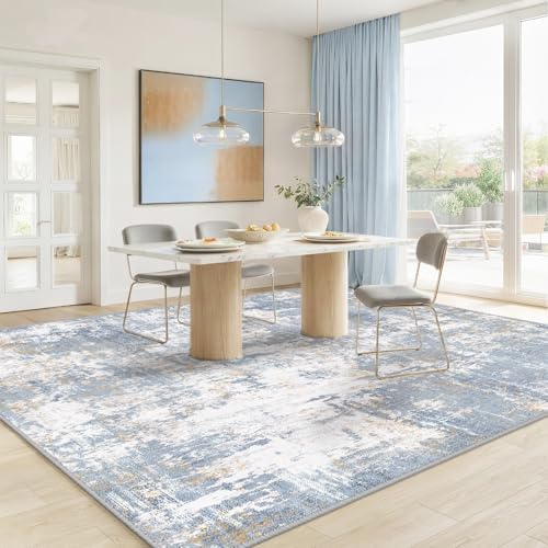 RELEANY Washable 9'x12' Abstract Area Rug - Image 2