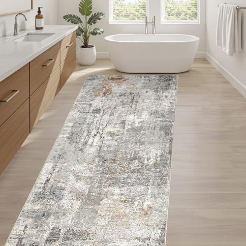 LOONGRUG Runner Rug 3x10 Washable Non-Slip Kitchen Neutral Modern Rug - Image 5