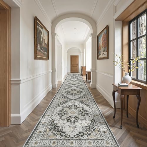 Madane Hallway Runner Rug 3x18 Washable Kitchen Runners 18ft - Image 2