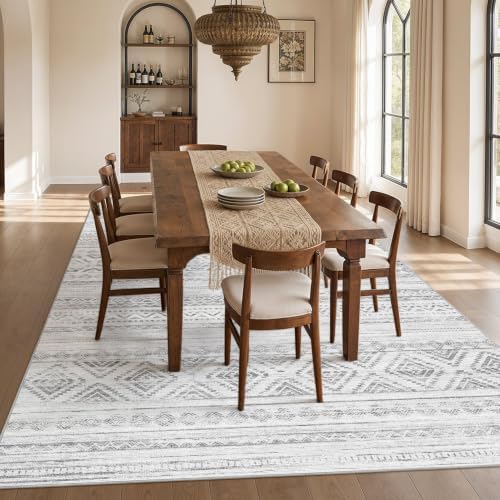 cotiled Boho 7x9 Area Rug for Living Room: Large Moroccan Washable Rug - Image 6