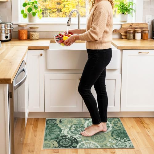 Washable 2x3 Entry Rug, Boho Modern Throw Rugs - Image 2