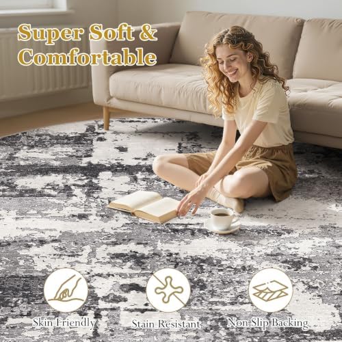 12ft Round Rug, Circle Area Rugs - Image 2