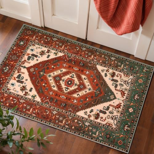 SERISSA 2x3 Washable Non Slip Boho Small Area Rug by SERISSAHomeDecorCollection