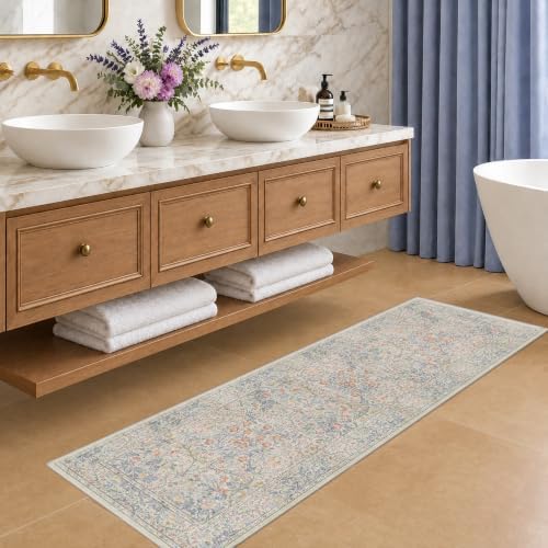 Hazo Haus Washable Bathroom Runner Rug 2x6 by HazoHaus