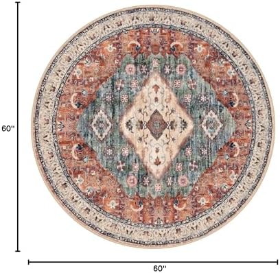 KOZYFLY Boho Round Rug 5 Ft Rugs - Image 2