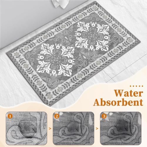 Kitchen Rugs Set of 3, Non Slip Washable Floor Mats - Image 4