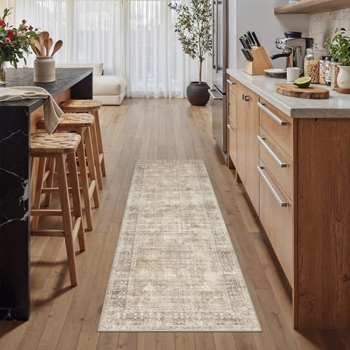 HUGEAR Beige 2x6 Neutral Runner Rugs - Image 2
