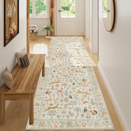 DUKINO 3x10 Washable Runner Rug, Non Slip Animal Rug - Image 5