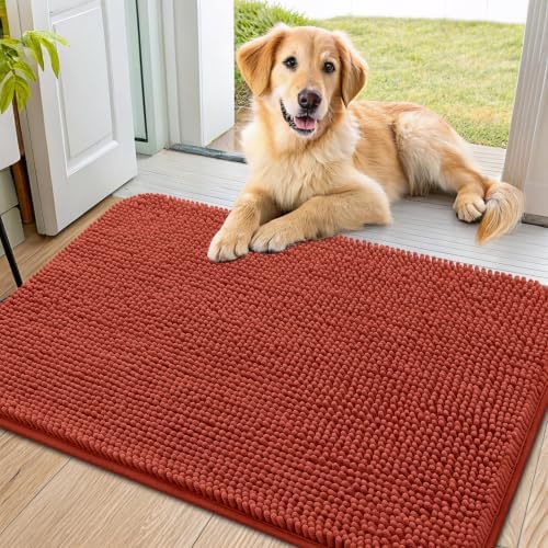 Smiry Dog Door Mat for Muddy Paws 36x24, Absorbs Moisture and Dirt Doormat by Smiry