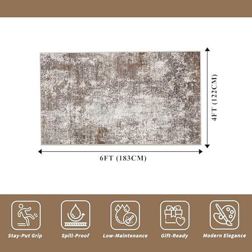 4x6 Washable Kitchen Rug –Non-Slip Small Area Rug - Image 2
