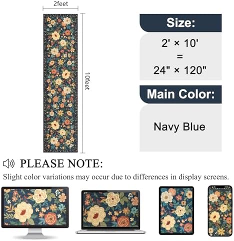 DUKINO 2x10 Runner Rug, Washable Kitchen Runner Rug Non Slip - Image 2