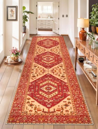 SERISSA 2'6"x8' Washable Non Slip Boho Runner Rug by SERISSAHomeDecorCollection