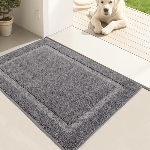 Oiilores Door Mat Indoor Entrance, Dirt Trapper Entryway Rug by OiiloresComfyDoorMat