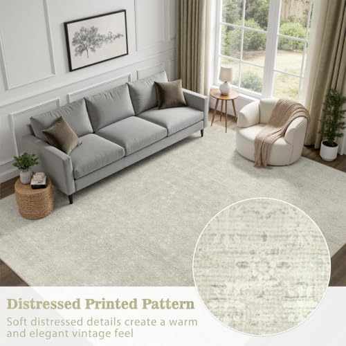 DCX Washable 6x8 Beige Rug - Image 5