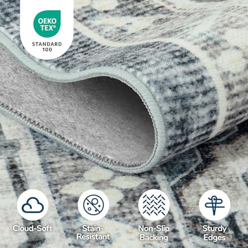 Lessymo Washable Area Rugs 5 x 7 - Image 5