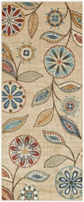Maples Rugs Reggie Bohemian Floral Print Runner Rug by MaplesRugs