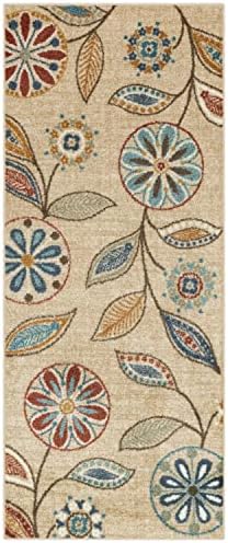 Maples Rugs Reggie Bohemian Floral Print Runner Rug by MaplesRugs