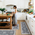 Kitchen Rug Sets 4-Piece with Runner – Washable Non-Slip Floor Mats by BYYVOORugsforYourHome